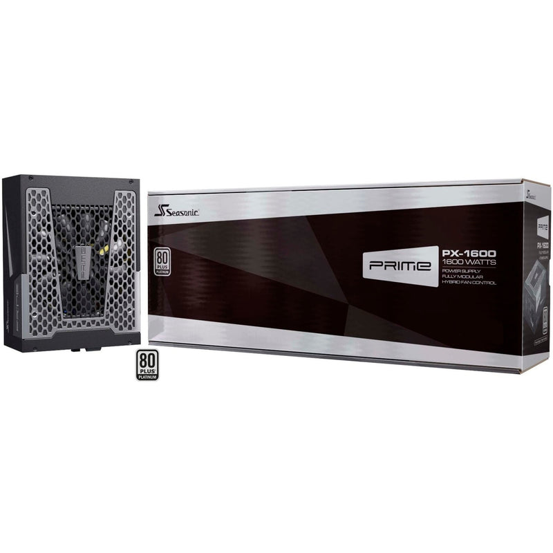 Afbeelding laden in galerijviewer, Seasonic prime px-1600 modulaire 1600 watt voeding (zwart, 2x 12vhpwr, 8x pcie)
