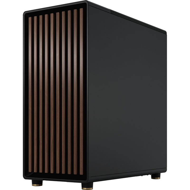 Load image into Gallery viewer, Fractal design north midi tower behuizing (zwart houtkleur | 2x usb-a | 1x usb-c)
