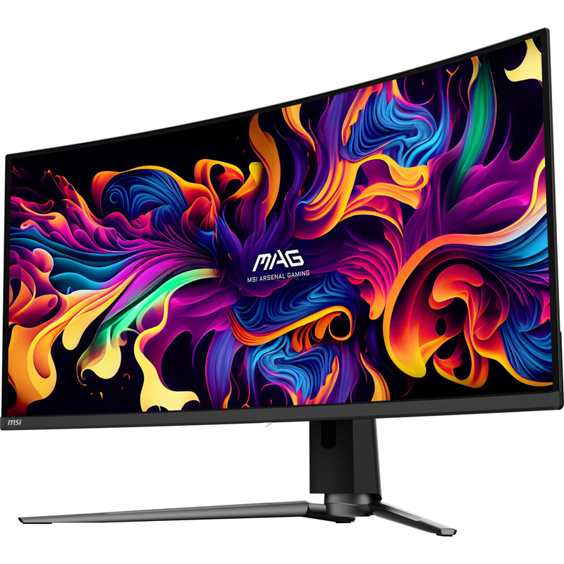 Load image into Gallery viewer, Msi mag 341cqp qd-oled 34 curved ultrawide gaming monitor (zwart, 2x hdmi, displayport, 2x usb-a, usb-b, usb-c, 175 hz)
