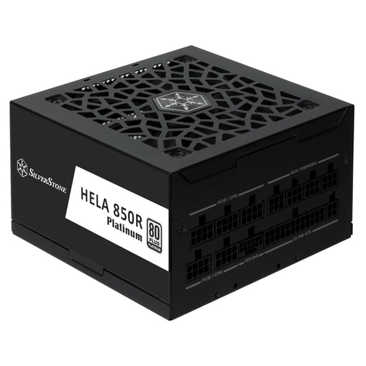 Silverstone hela 850r platinum modulaire 850 watt voeding (zwart, 4x pcie)