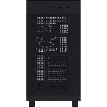 Asus prime ap303 - mesh panel midi tower behuizing (zwart | 2x usb-a | 1x usb-c)