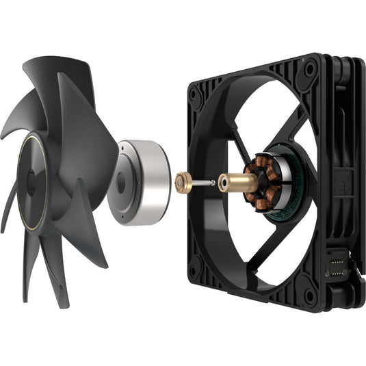 Asus proart pf120 fan - triple pack case fans (zwart, 3 stuks, 120 x 120 x 28 mm, 3 stuks)