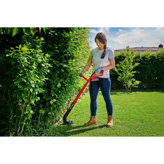 Einhell accu grastrimmer gc-ct 18 2411 li p-solo (rood zwart, accu en oplader niet inbegrepen)