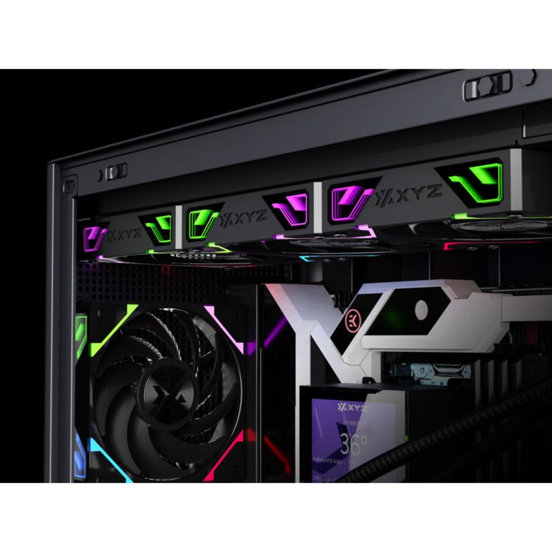Laden Sie das Bild in Galerie -Viewer, Xyz pc gear hydroview aio 360 waterkoeling (zwart, argb, pwm)
