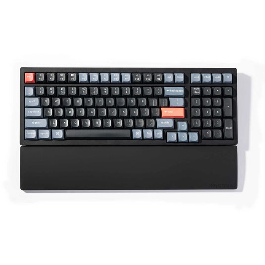 Keychron silicone palm rest voor k4 pro k4 max q5 v5 v5 max polssteun (zwart)