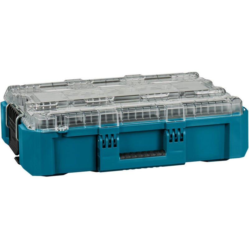 Load image into Gallery viewer, Makita maktrak organizer medium p-91045 gereedschapsbox (blauw zwart)
