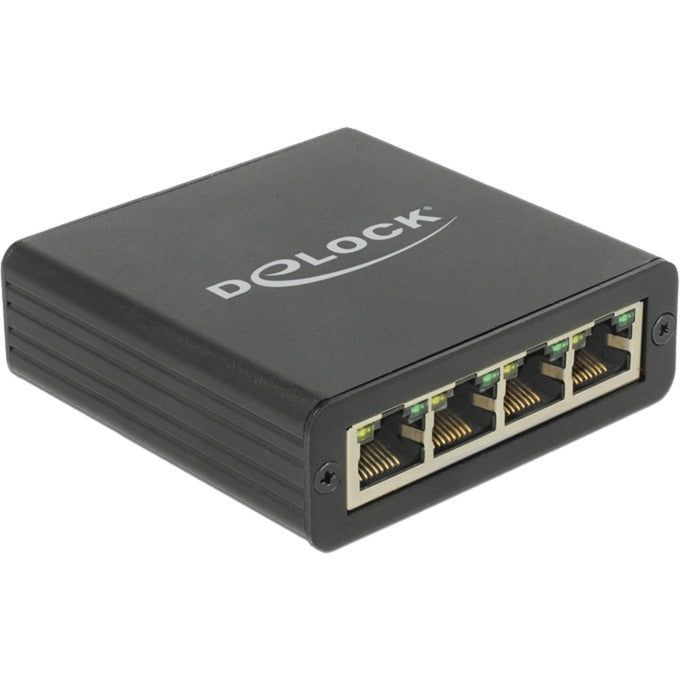 Afbeelding laden in galerijviewer, Delock usb 3.0 > 4x gigabit lan adapter (zwart, 80 centimeter)
