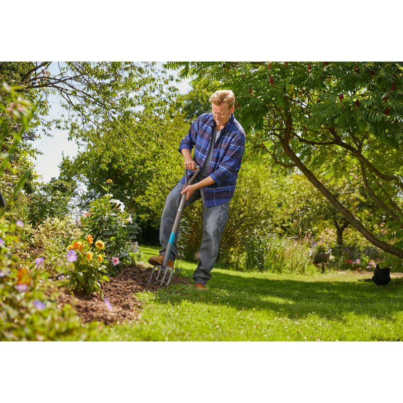 Load image into Gallery viewer, Gardena natureline spitvork (houtkleur turquoise, 17002-20)
