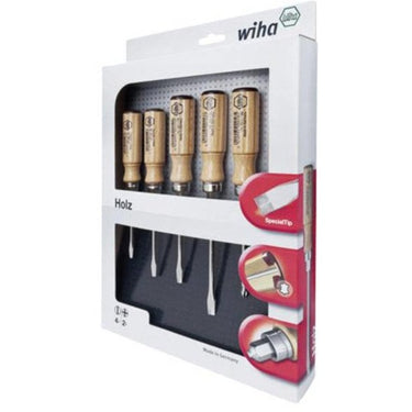 Wiha schroevendraaierset set (bruin, 6-delig)