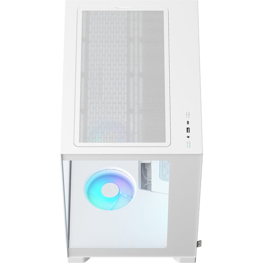 Fractal design pop 2 vision rgb midi tower behuizing (wit | 1x usb-a | 1x usb-c | rgb | tempered glass)