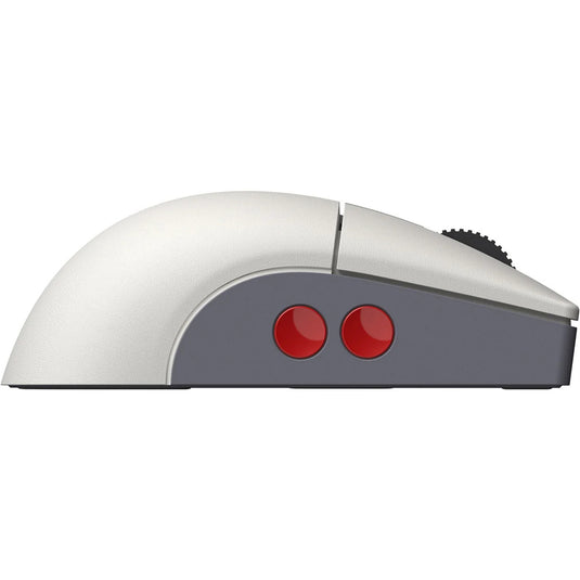8bitdo retro r8 mouse - n edition (grijs rood, 50 - 26000 dpi, bluetooth usb-c 2.4 ghz)