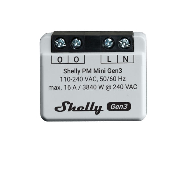 Load image into Gallery viewer, Shelly pm mini gen3 meetapparaat (bluetooth 4.2, wi-fi)
