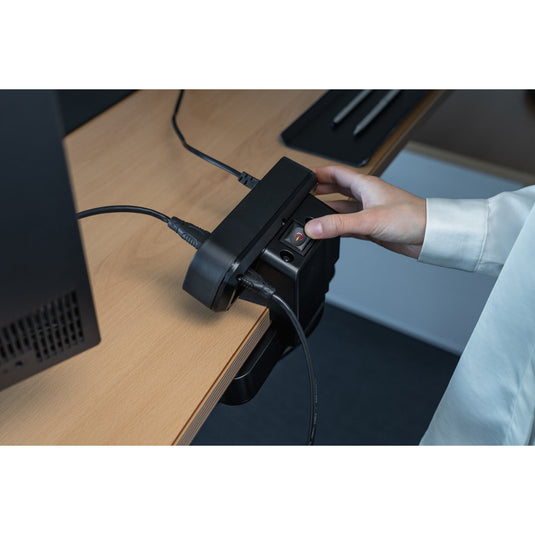 Brennenstuhl estilo duplex stekkerdoos met schakelaar stekkerdoos (zwart zilver, 2x sleuf voor keystone modules)