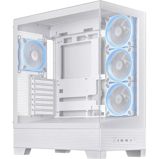 Asus a31 plus midi tower behuizing (wit | 2x usb-a | 2x usb-c | tempered glass)