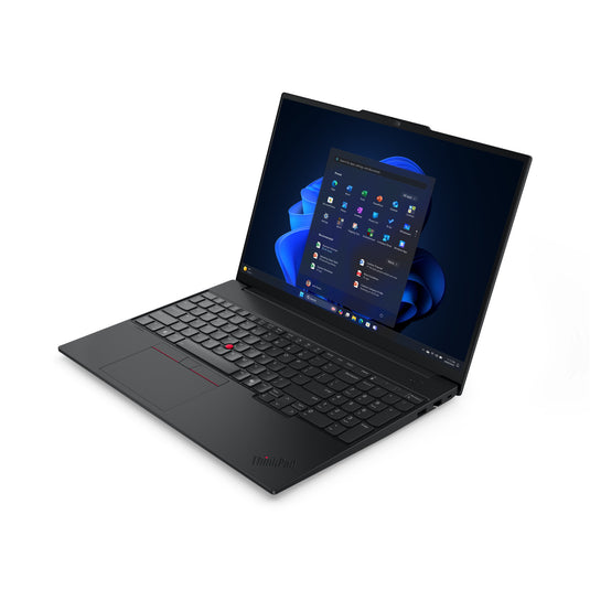 Lenovo thinkpad e16 gen 3 amd (21st005vmh) 16 laptop (zwart | ryzen 5 220 | radeon 740m | 16 gb | 512 gb ssd)