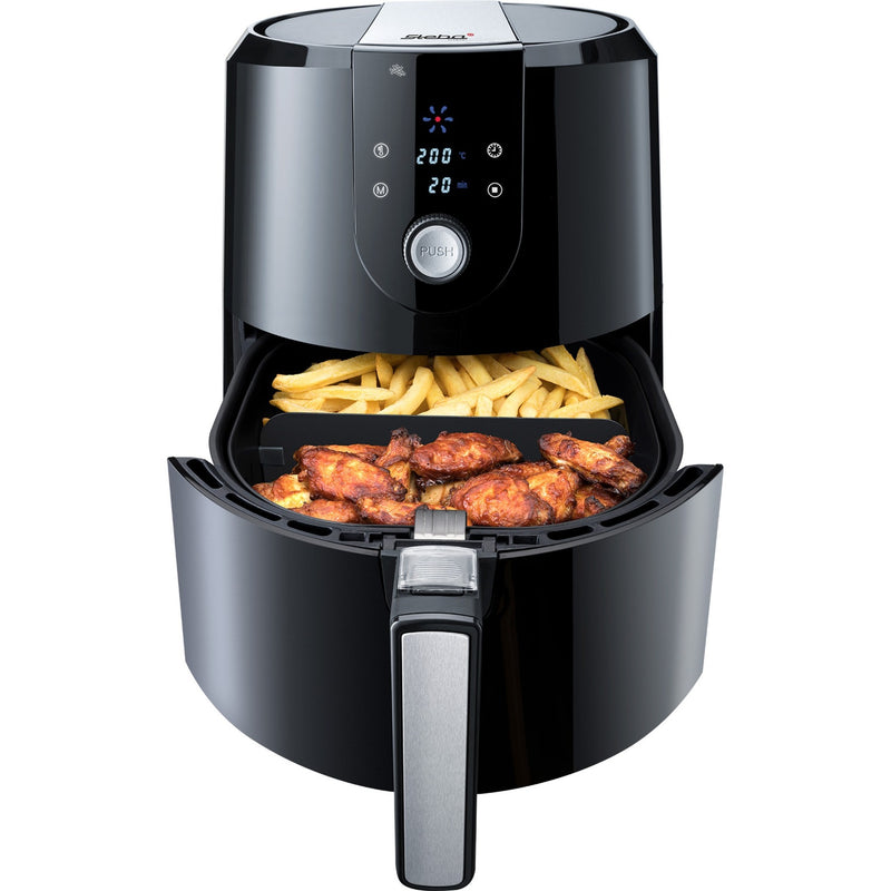 Load image into Gallery viewer, Steba hf 5000 xl heteluchtfriteuse (zwart roestvrij staal, 5,2 liter)
