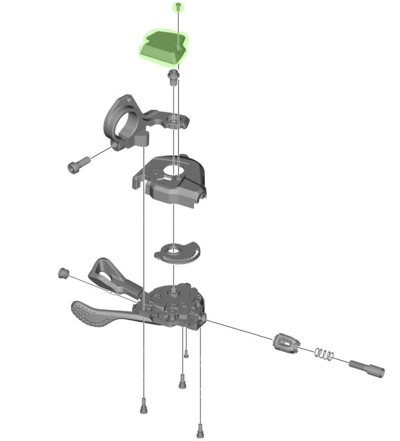 Load image into Gallery viewer, Shimano base cap for sl-m8000 without indicator left
