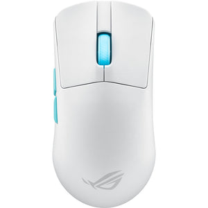 Asus rog harpe ace aim lab edition gaming muis (wit, 100 - 36.000 dpi, usb 2.0, 2,4 ghz, bluetooth, rgb leds)