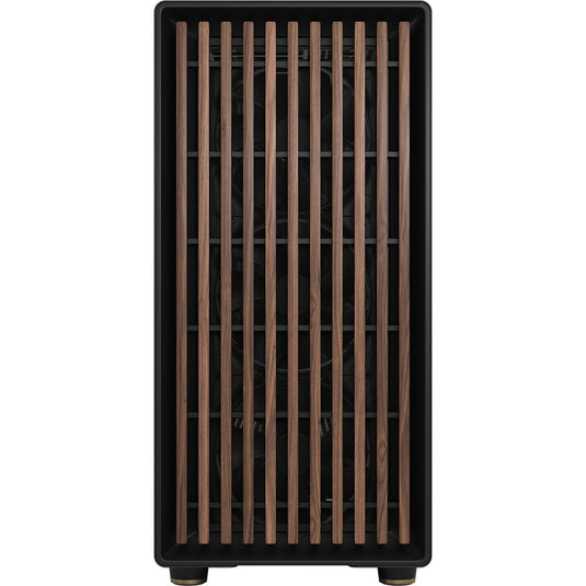 Fractal design north xl midi tower behuizing (zwart houtkleur | 2x usb-a | 1x usb-c | tempered glass)