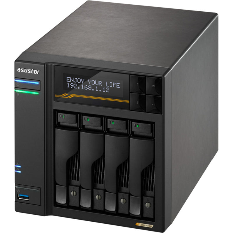 Load image into Gallery viewer, Asustor lockerstor 4 as6804t nas (zwart)
