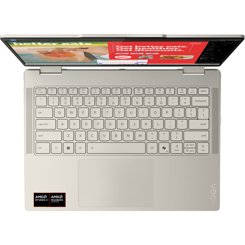 Load image into Gallery viewer, Lenovo yoga 7 2-in-1 14akp10 (83jr00atmh) 14 copilot+ laptop (aluminium | ryzen ai 7 350 | radeon 860m graphics | 16 gb | 512 gb ssd | touch)
