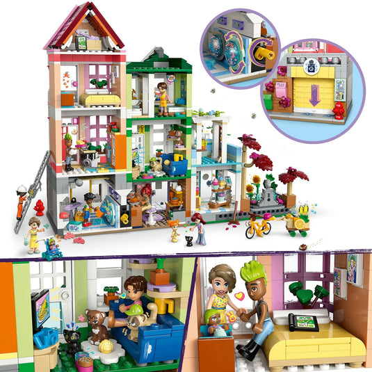 Lego friends - heartlake city appartementen en winkels constructiespeelgoed (42670)