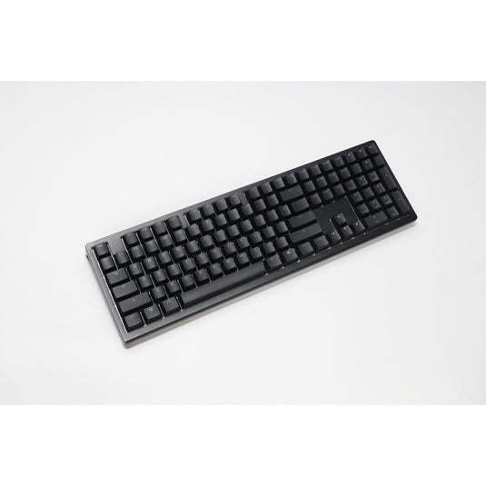 Ducky zero 6108 classic black rgb mechanisch gaming toetsenbord (zwart, us lay-out (qwerty), cherry mx2a blue, 100%, rgb leds, double-shot pbt, hot swap, 2.4ghz | bluetooth | usb-c)