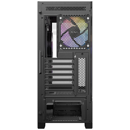 Antec cx700 argb midi tower behuizing (zwart | 1x usb-a | 1x usb-c | tempered glass)