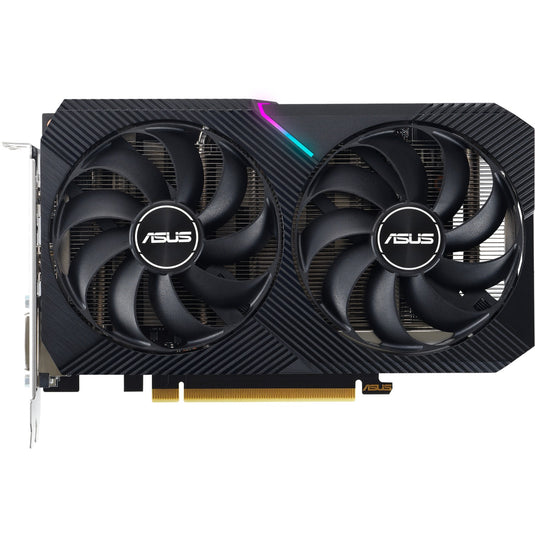 Asus geforce rtx 3050 dual v2 8gb gddr6 grafische kaart (lite hash rate, 1x displayport, 1x hdmi 2.1, dvi-d)