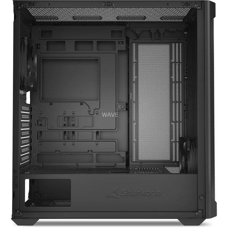 Load image into Gallery viewer, Sharkoon ak4 rgb strip midi tower behuizing (zwart | 2x usb-a | 1x usb-c | rgb)
