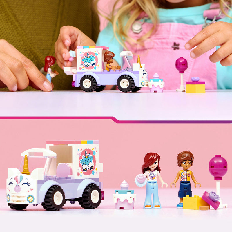 Afbeelding laden in galerijviewer, Lego friends 42675 eenhoorn taartenbezorgauto
