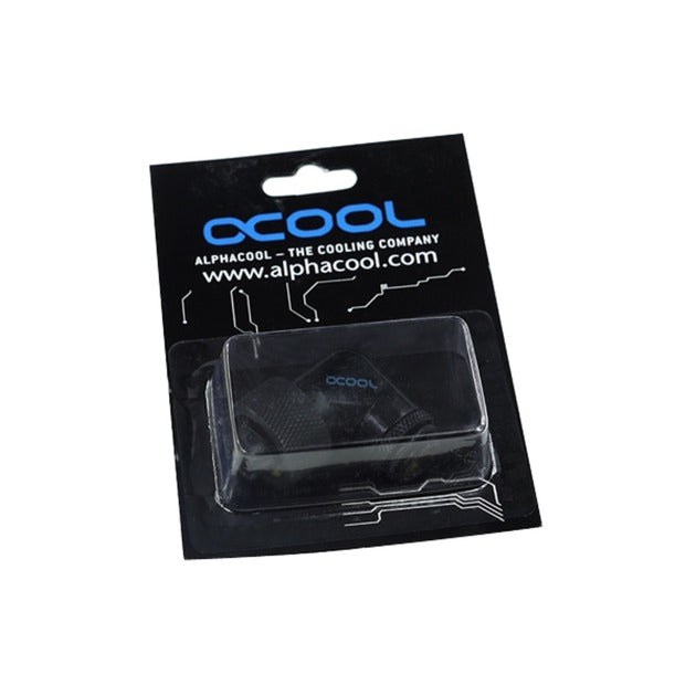 Load image into Gallery viewer, Alphacool 16 10 compression fitting 90° draaibaar g1 4 verbinding (zwart)
