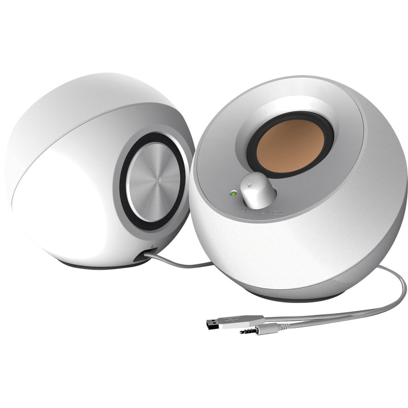 Load image into Gallery viewer, Creative pebble pc-luidspreker (wit, usb)
