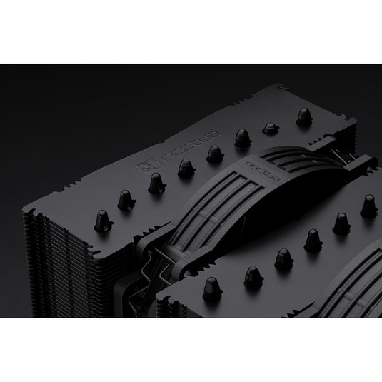 Noctua nf-a14x25r g2 pwm sx2-pp chromax.black case fans (zwart, 2 stuks, 140 x 140 x 25 mm)