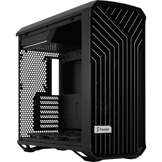 Fractal design torrent black solid midi tower behuizing (zwart | 2x usb-a | 1x usb-c)
