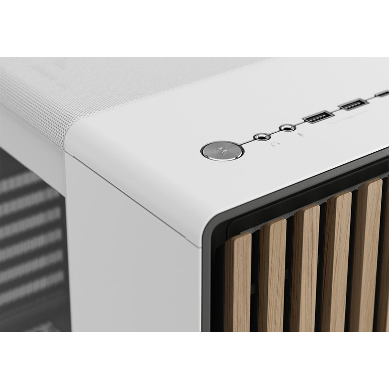 Load image into Gallery viewer, Fractal design north midi tower behuizing (wit houtkleur | 2x usb-a | 1x usb-c | tempered glass)
