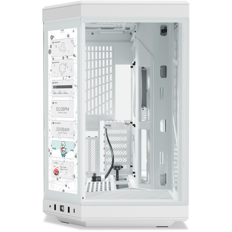 Load image into Gallery viewer, Hyte y70 touch infinite midi tower behuizing (wit | 2x usb-a | 1x usb-c | tempered glass)
