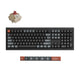 Keychron v6 ultra 8k wireless custom mechanical keyboard (zwart, us lay-out (qwerty), silk pom red, 100%, rgb, hot swap, 2.4 ghz | bluetooth 5.3 | usb-c)