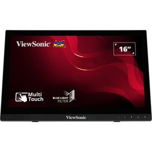 Viewsonic 10-point touchscreen monitor td1630-3 16 (zwart, 1x hdmi, vga, usb-b)