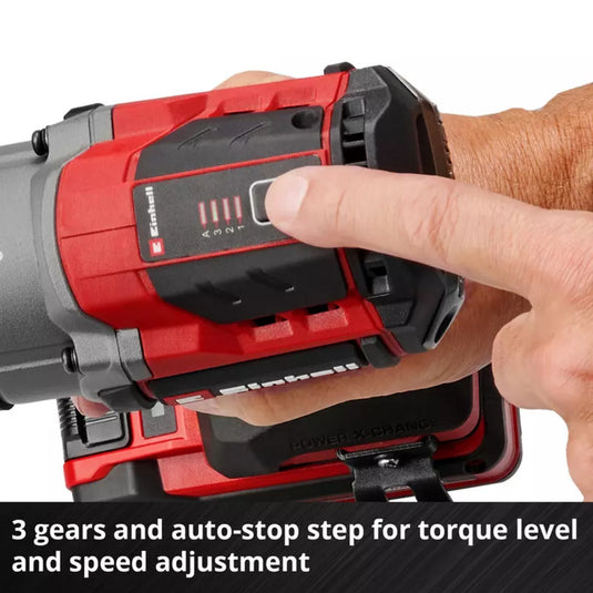 Einhell professional accu slagmoersleutel tp-cw 18 750-c li bl-solo (rood zwart, power x-change, accu en oplader niet inbegrepen)