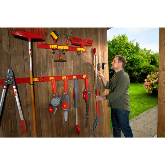 Wolf-garten bs 140 em e-multi-star accu steel (rood grijs, zonder lader, 2,5 ah, 18 volt)