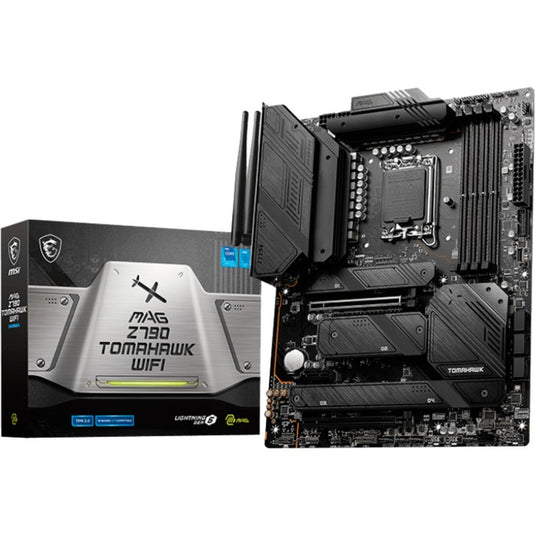 Msi mag z790 tomahawk wifi socket 1700 moederbord (zwart, raid, 2.5 gb-lan, wi-fi 6e, bt, sound, atx)