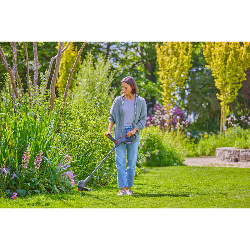 Load image into Gallery viewer, Gardena gazontrimmer easytrim 25 18v grastrimmer (grijs turquoise, accu en oplader niet inbegrepen)
