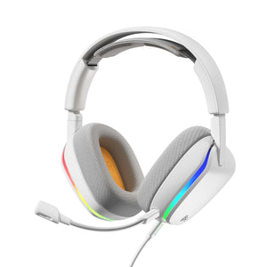 Glorious ghs eternal rgb - stereo rgb gamingheadset over-ear gaming headset (wit, pc, ps5, ps4, switch, usb-c)