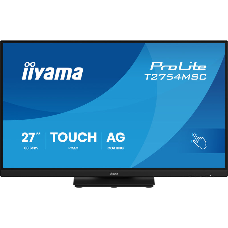 Load image into Gallery viewer, Iiyama prolite t2754msc-b2ag 27 touchscreen monitor (zwart (mat), touch, vga, hdmi, audio, usb)
