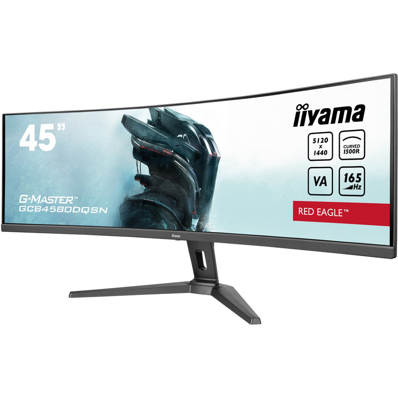 Load image into Gallery viewer, Iiyama g-master red eagle gcb4580dqsn-b1 45 curved ultrawide gaming monitor (zwart, 2x hdmi, displayport, 3x usb-a, usb-b, usb-c, rj-45)
