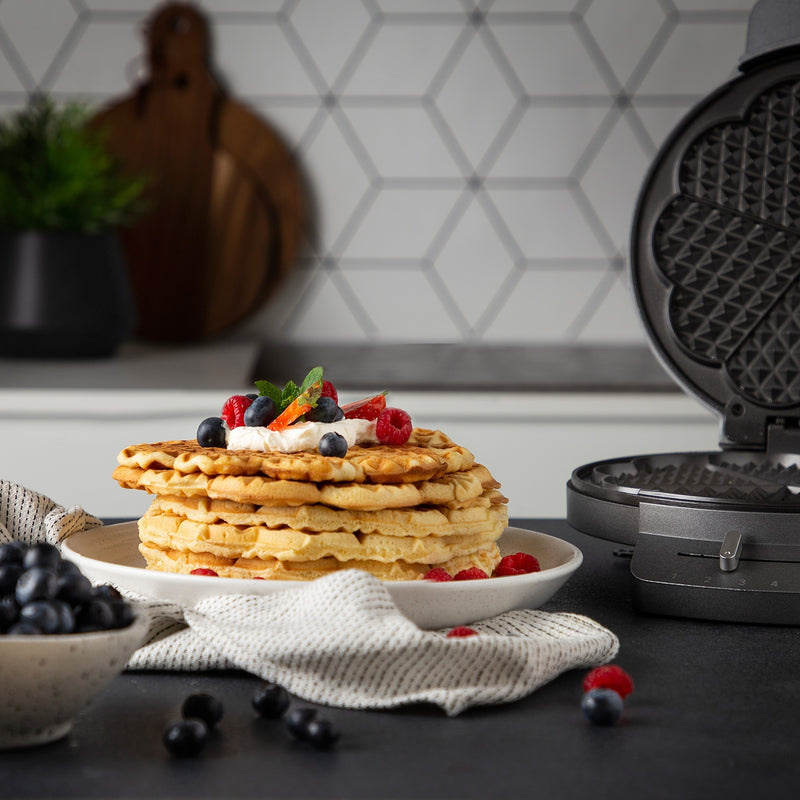 Load image into Gallery viewer, Princess 132380 wafelmaker deluxe wafelijzer (grijs)
