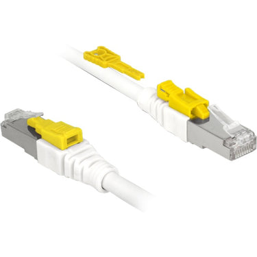 Delock patchkabel rj-45 secure met cat.6a (wit, 85332, 2 meter)