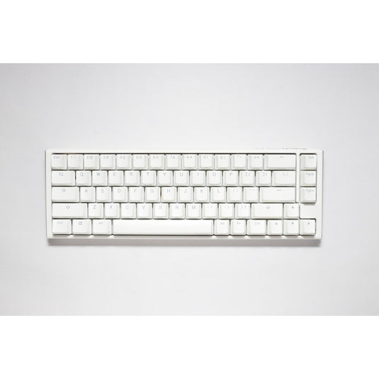 Ducky one 3 classic pure white sf, toetsenbord (wit, us lay-out, cherry mx brown, rgb led, double-shot pbt, hot-swappable, quack mechanics, 65%)