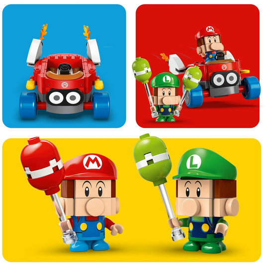 Lego super mario 72034 mario kart baby mario vs. baby luigi